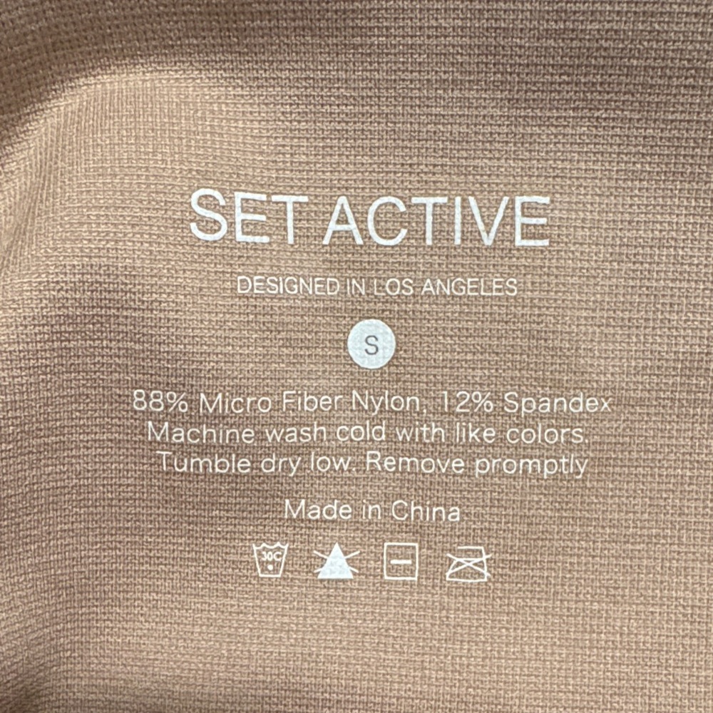 Set Active Sculptflex Ribbed High Rise Leggings In Dusty/Neutral Pink - Picture 2 of 10